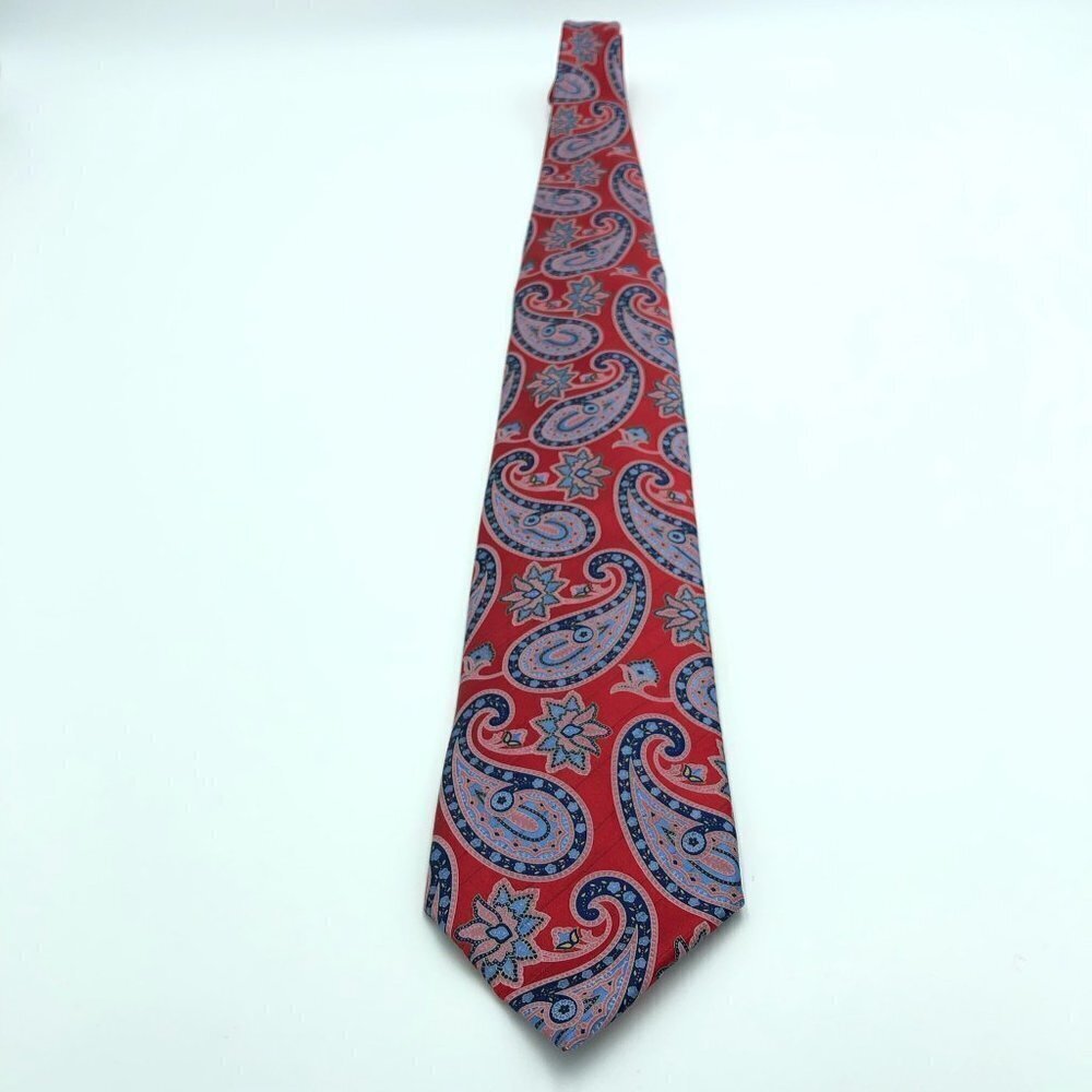 Ermenegildo Zegna Designer Silk Paisley Tie NEW